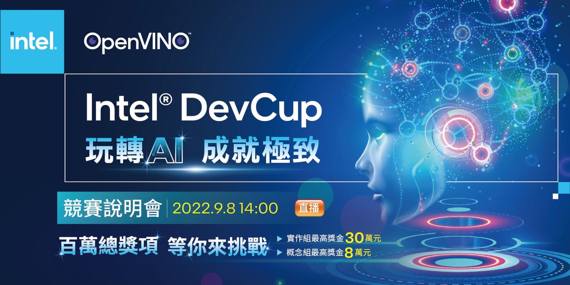 活動協辦推廣-2022 Intel(R) DevCup 競賽正式開跑